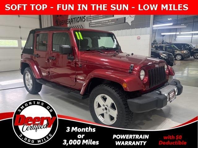 used 2011 Jeep Wrangler Unlimited car, priced at $18,366
