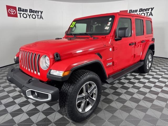 used 2021 Jeep Wrangler Unlimited car, priced at $28,900