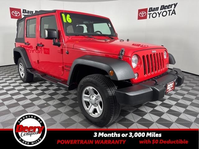 used 2016 Jeep Wrangler Unlimited car, priced at $14,478