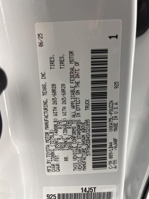 new 2025 Toyota Tundra car, priced at $70,995