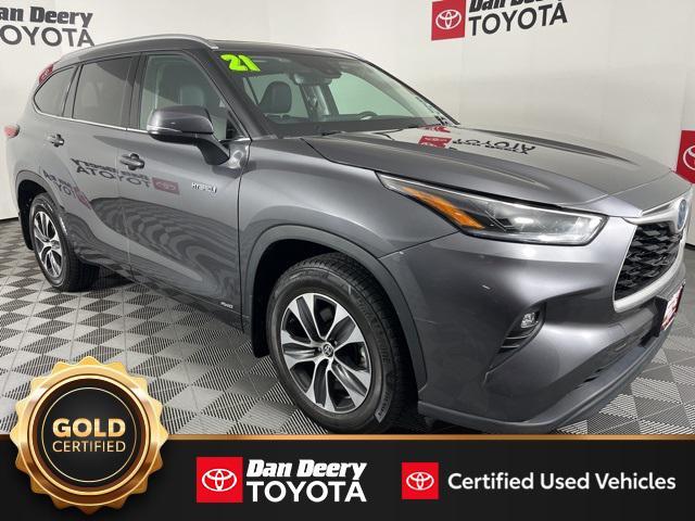used 2021 Toyota Highlander Hybrid car, priced at $34,750
