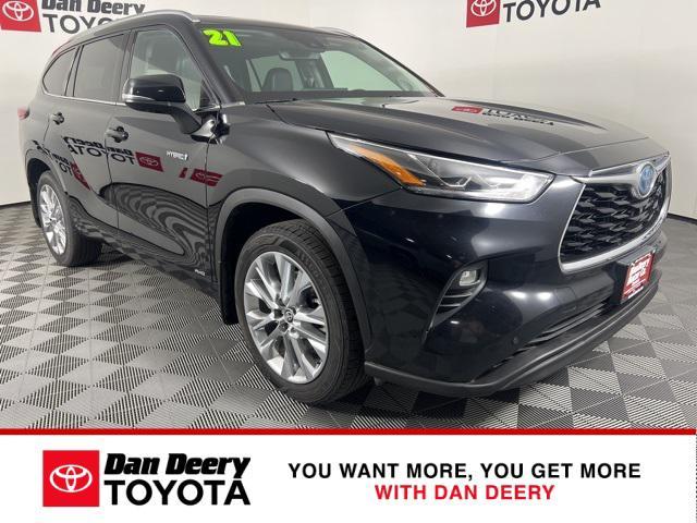 used 2021 Toyota Highlander Hybrid car, priced at $28,707
