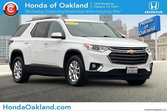 used 2021 Chevrolet Traverse car, priced at $27,235