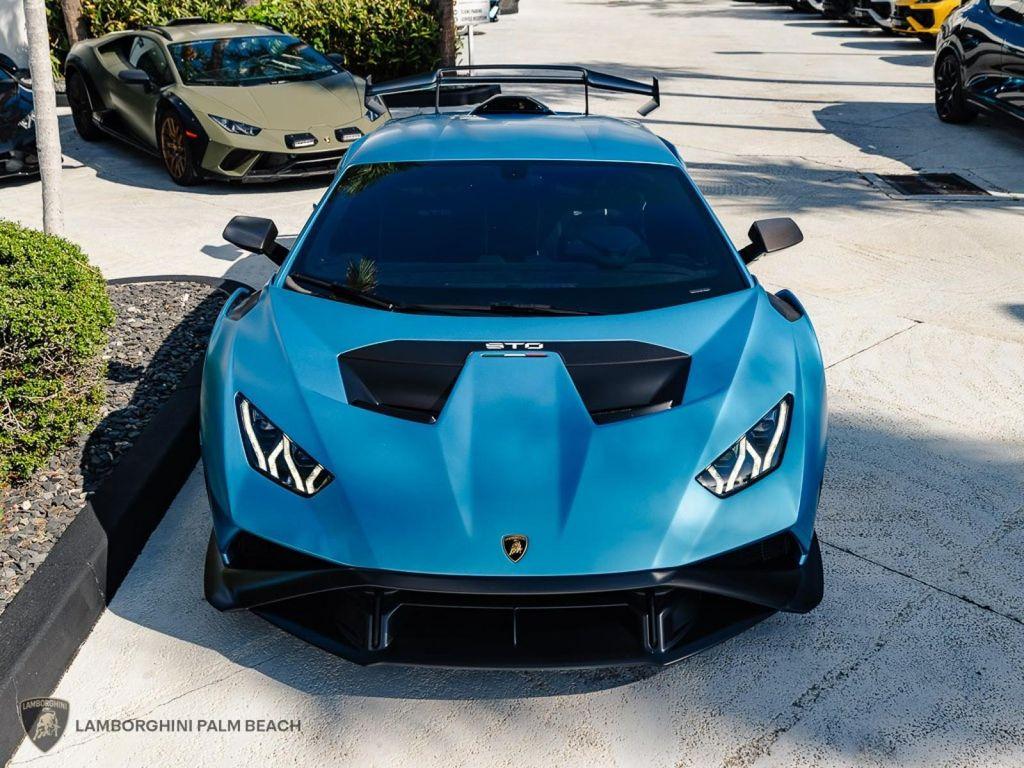 used 2023 Lamborghini Huracan STO car, priced at $399,951