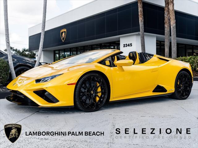 used 2022 Lamborghini Huracan EVO car, priced at $297,900