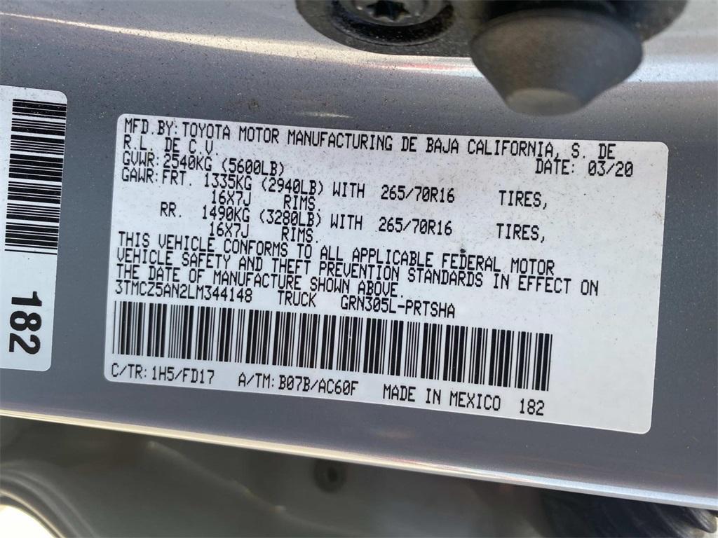 used 2020 Toyota Tacoma car, priced at $31,988