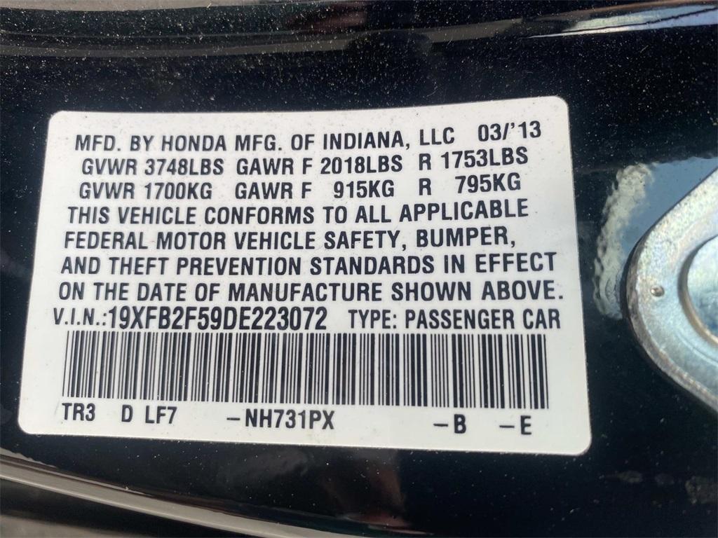 used 2013 Honda Civic car, priced at $9,377