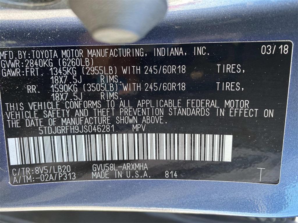 used 2018 Toyota Highlander Hybrid car, priced at $25,988