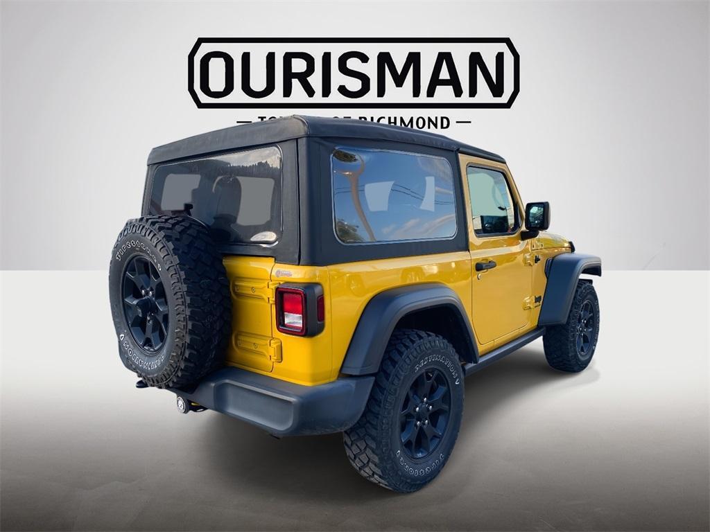 used 2021 Jeep Wrangler car, priced at $29,588