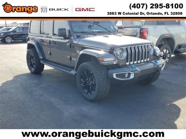 used 2022 Jeep Wrangler Unlimited 4xe car, priced at $30,859