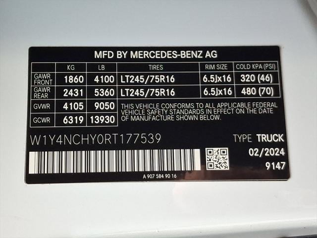 new 2024 Mercedes-Benz Sprinter 2500 car, priced at $98,788