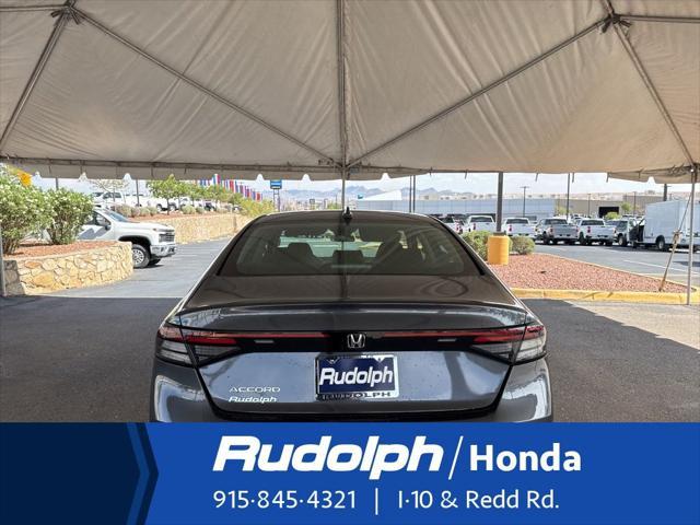 new 2025 Honda Accord car, priced at $29,445