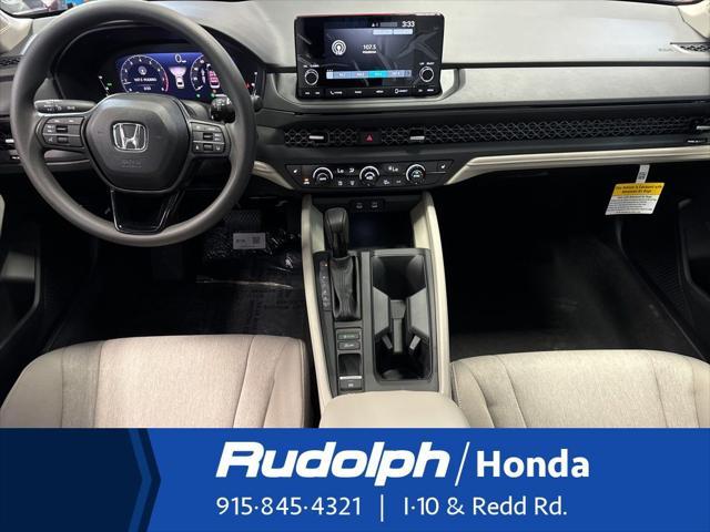new 2025 Honda Accord car, priced at $32,165