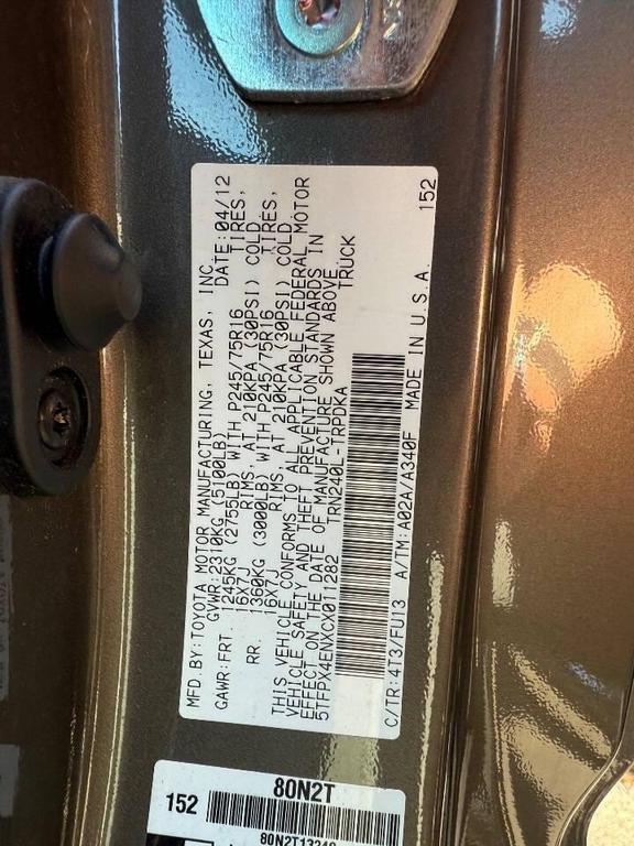 used 2012 Toyota Tacoma car, priced at $14,999