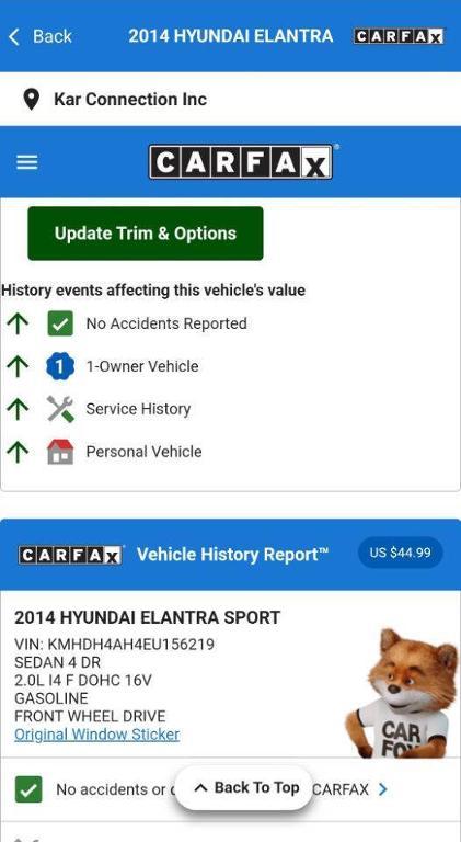 used 2014 Hyundai Elantra car, priced at $8,995