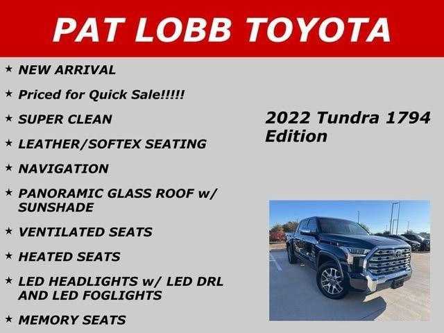 used 2022 Toyota Tundra car, priced at $48,406