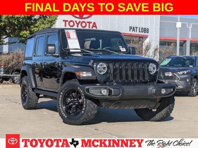 used 2021 Jeep Wrangler Unlimited car, priced at $26,624