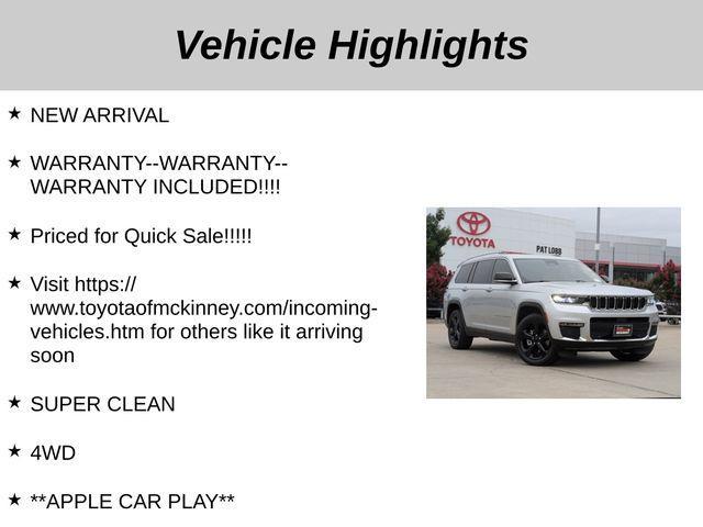 used 2021 Jeep Grand Cherokee L car, priced at $31,967