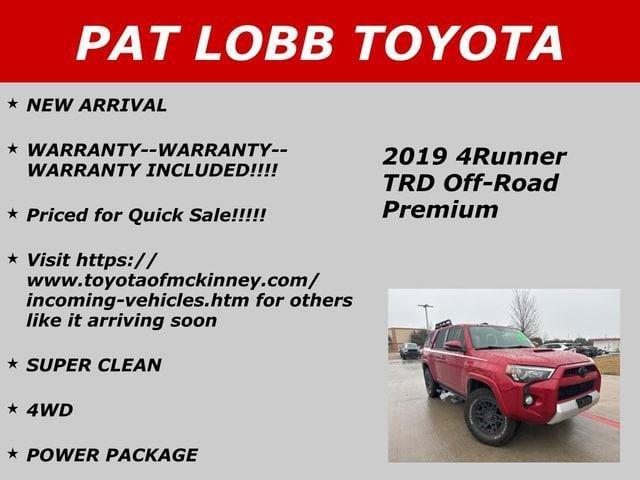 used 2019 Toyota 4Runner car, priced at $39,481