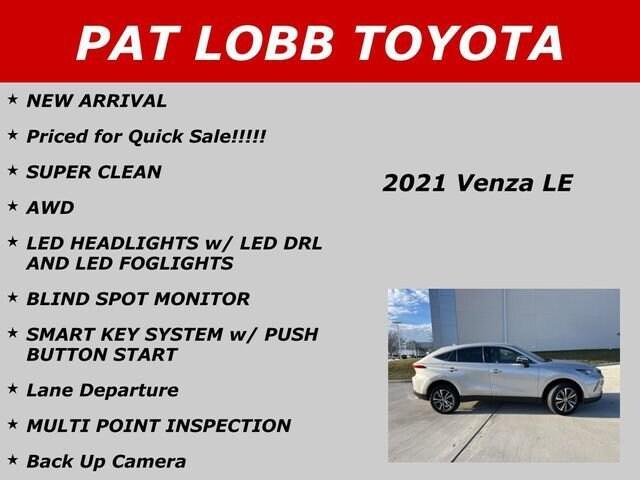 used 2021 Toyota Venza car, priced at $30,281