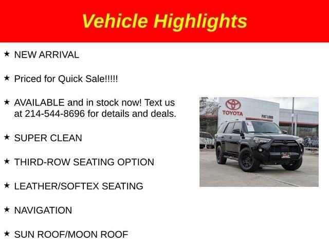 used 2021 Toyota 4Runner car, priced at $37,481