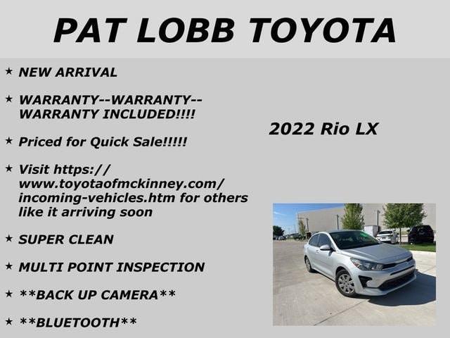 used 2022 Kia Rio car, priced at $15,136