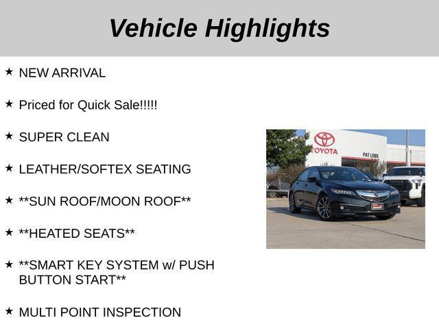 used 2015 Acura TLX car, priced at $15,973