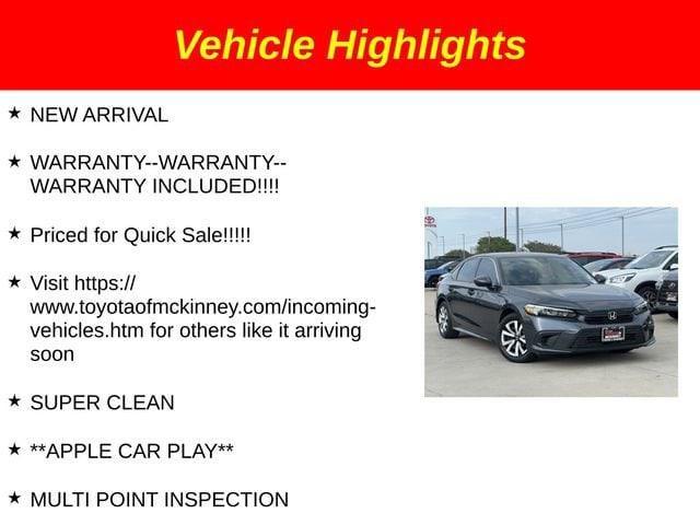 used 2023 Honda Civic car, priced at $22,996