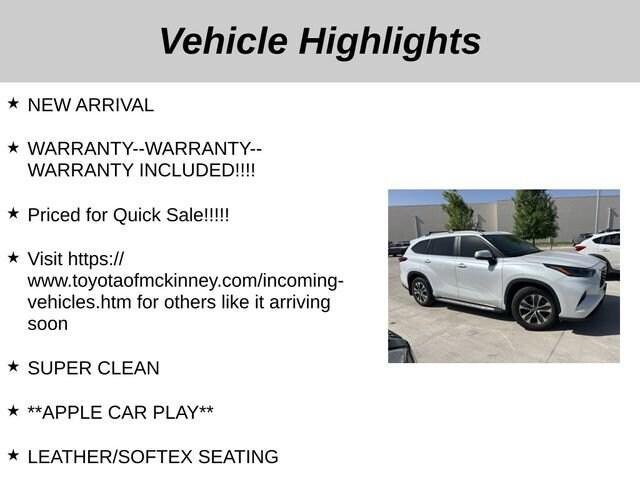 used 2023 Toyota Highlander car, priced at $38,689