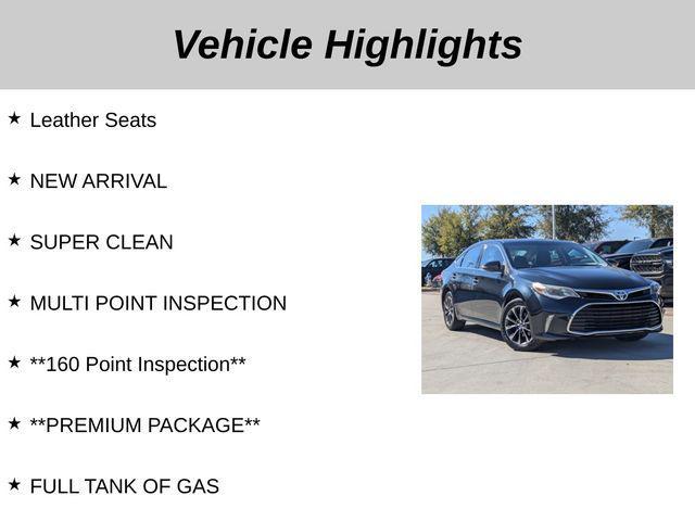 used 2016 Toyota Avalon car, priced at $17,518