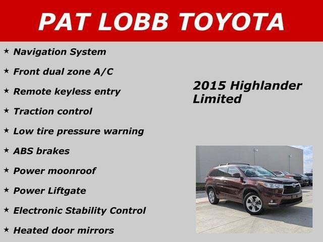 used 2015 Toyota Highlander car, priced at $21,881