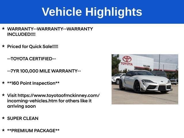 used 2023 Toyota Supra car, priced at $58,731