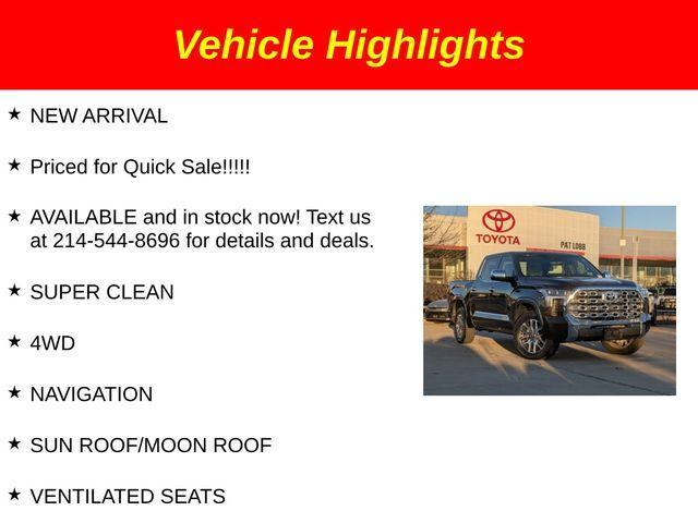 used 2023 Toyota Tundra car, priced at $58,691