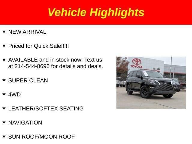 used 2020 Lexus GX 460 car, priced at $38,982