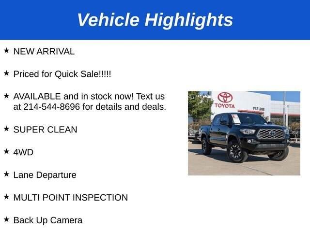 used 2020 Toyota Tacoma car, priced at $31,984