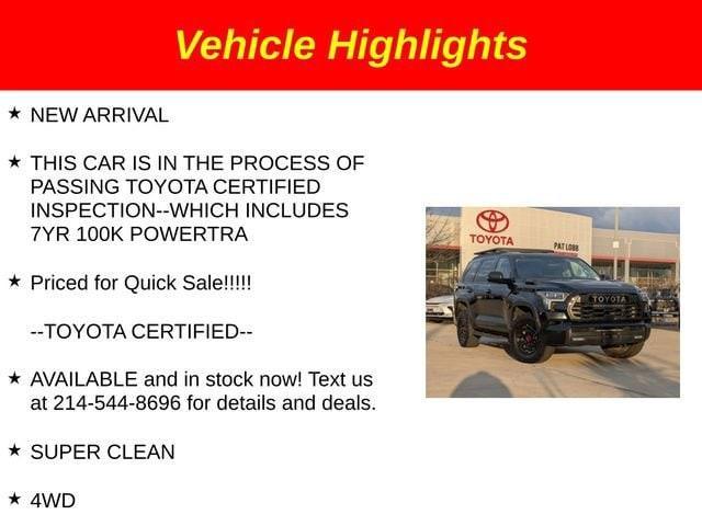 used 2023 Toyota Sequoia car, priced at $74,681