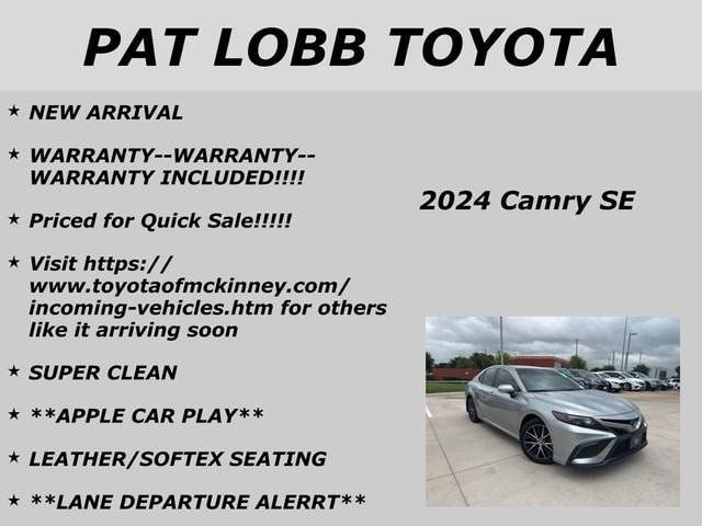 used 2024 Toyota Camry car, priced at $27,154