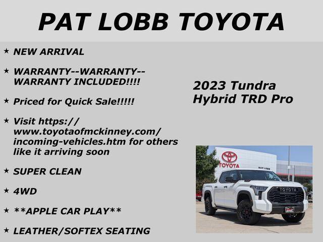 used 2023 Toyota Tundra Hybrid car, priced at $63,583