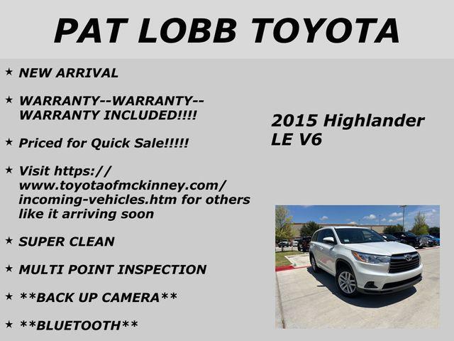 used 2015 Toyota Highlander car, priced at $20,732