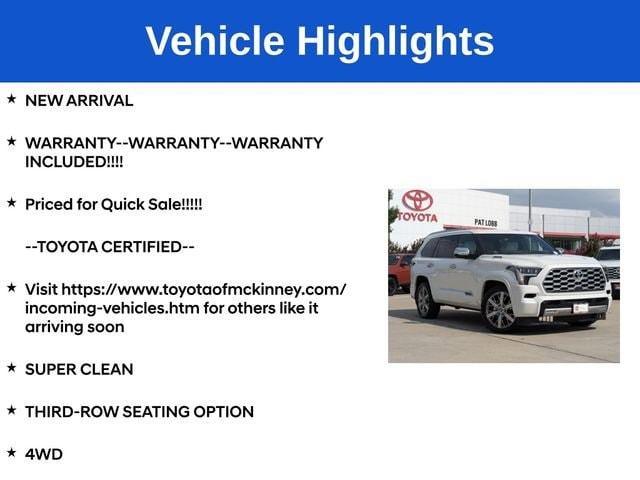 used 2023 Toyota Sequoia car, priced at $70,868