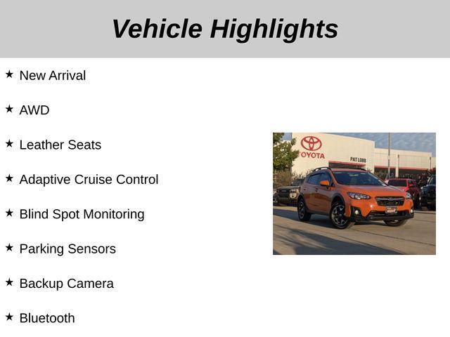 used 2018 Subaru Crosstrek car, priced at $19,401