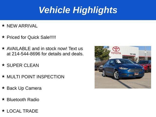 used 2018 Ford Fusion car, priced at $13,983