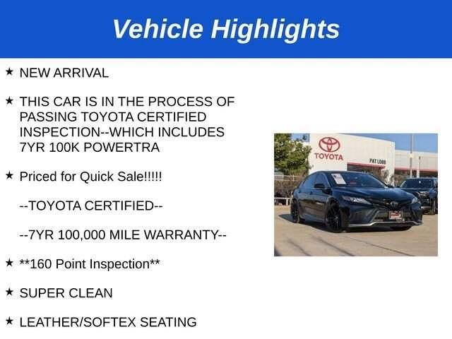 used 2023 Toyota Camry car, priced at $33,482