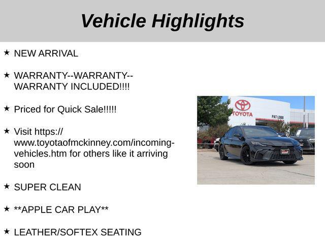 used 2025 Toyota Camry car, priced at $30,800