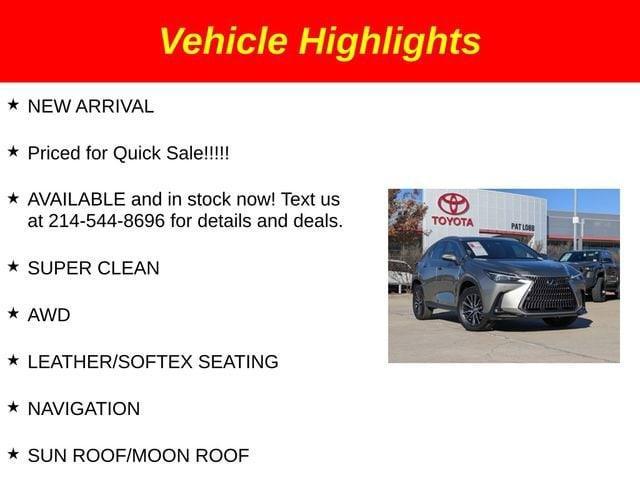 used 2023 Lexus NX 350 car, priced at $43,881