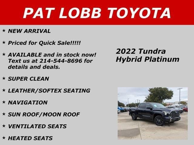 used 2022 Toyota Tundra Hybrid car, priced at $48,981