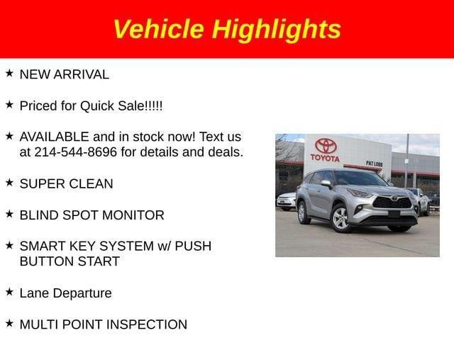 used 2022 Toyota Highlander car, priced at $29,891