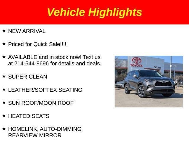 used 2023 Toyota Highlander car, priced at $37,421