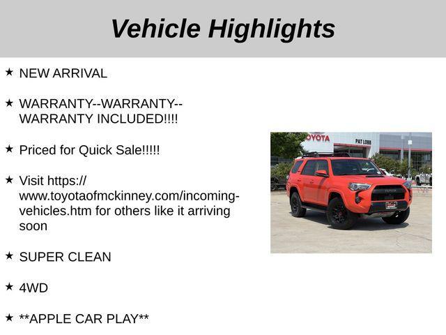 used 2023 Toyota 4Runner car, priced at $55,201