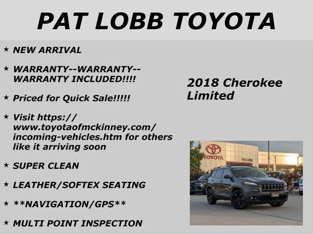 used 2018 Jeep Cherokee car, priced at $15,760